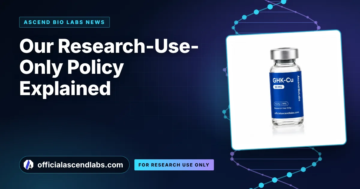 Our Research-Use-Only Policy Explained – officialascendlabs.com