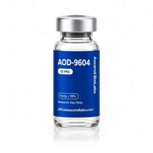 AOD-9604 research peptide vial by Ascend Bio Labs – officialascendlabs.com