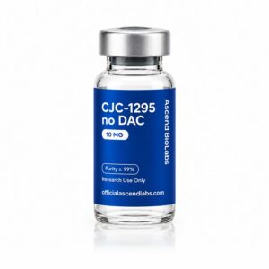 CJC-1295 no DAC research peptide vial by Ascend Bio Labs – officialascendlabs.com