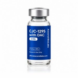 CJC-1295 with DAC research peptide vial by Ascend Bio Labs – officialascendlabs.com