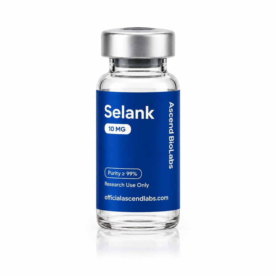 Selank research peptide vial by Ascend Bio Labs – officialascendlabs.com
