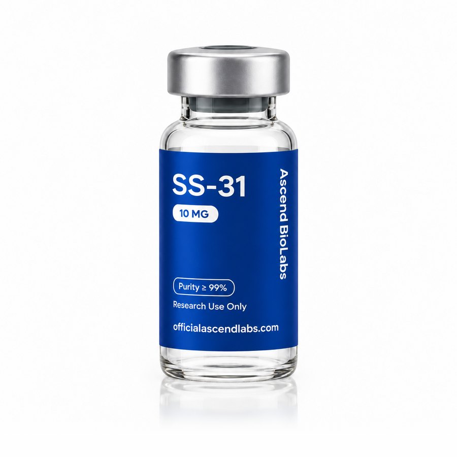 SS-31 research peptide vial by Ascend Bio Labs – officialascendlabs.com
